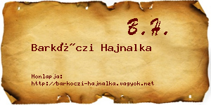 Barkóczi Hajnalka névjegykártya